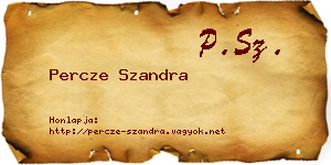 Percze Szandra névjegykártya